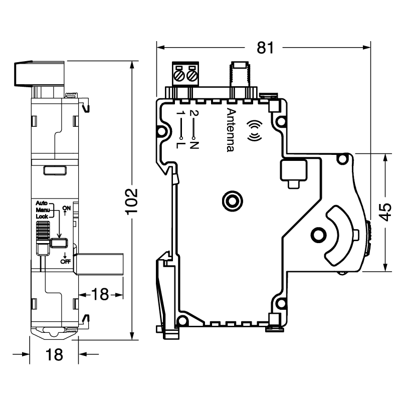 ELCART DISTRIBUTION - ERT252710000 RECLOSER 230VAC I/O H18 TUYA