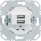 BERKER - BRK260209 USB Lade-Steckdose 2fach, Kommunikation