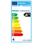 SIGNIFY ITALY SPA - PHLCOREPHIL60G2 LED, Altro, Rete elettrica, 500 mm, 3.5 W, 60W, 2700 K, 375 lm, CRI 80, 30000 ore