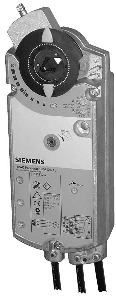 SIEMENS - BUILDING T - BCTBPZ:GCA161.1E SERVOCOMANDO SERRANDA ROTATIVO 0-10 V 24