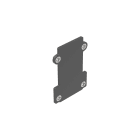 IDEAL LUX SRL - IUX267203 EGO END CAP RECESSED SENZA FORO BK