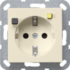 GIRA - GIR267701 FI-Schutzsteckd. 30 mA SH System 55 Crem