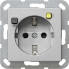 GIRA - GIR267726 FI-Schutzsteckd. 30 mA SH System 55 F Al