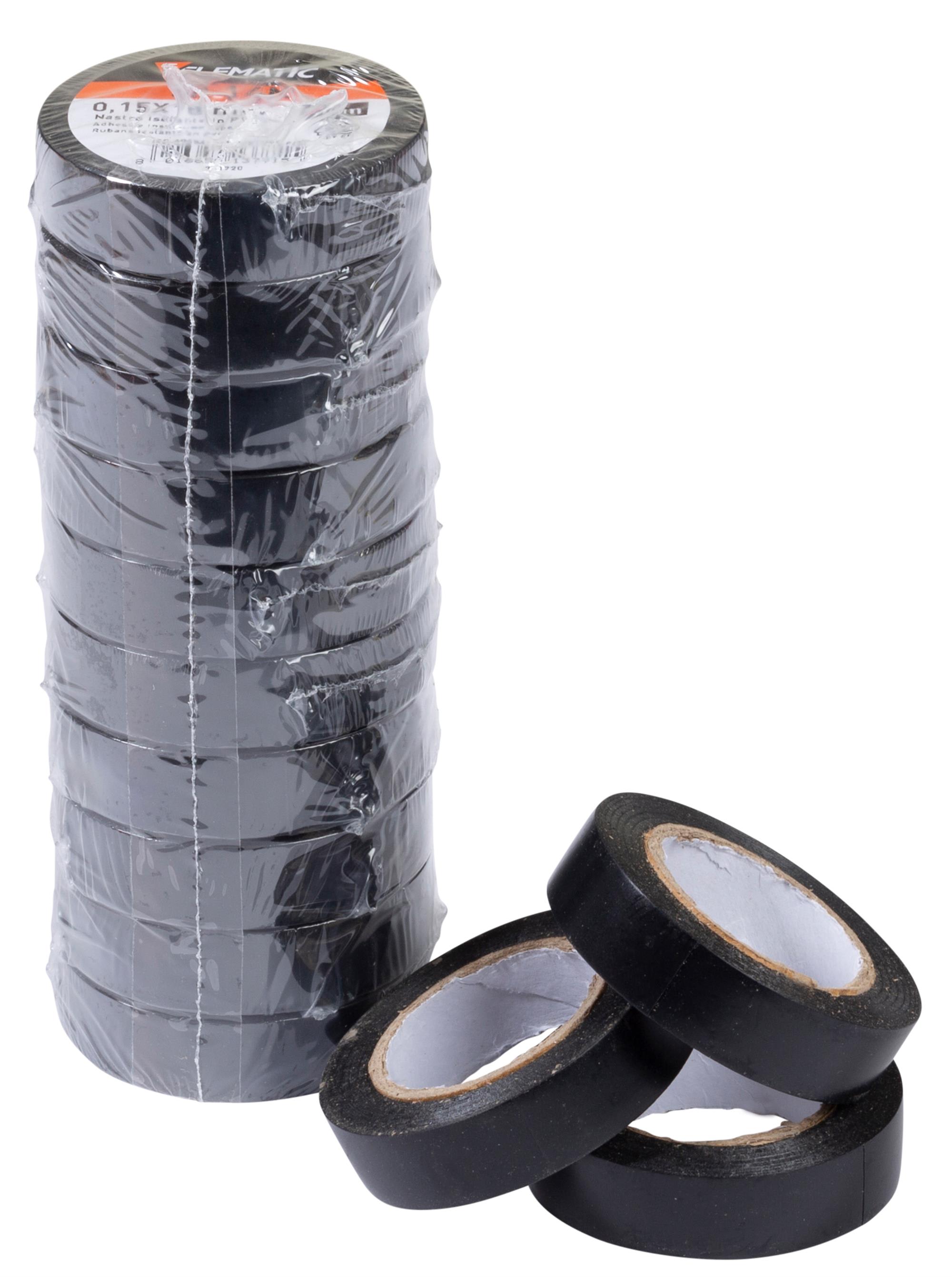 ELEMATIC SPIT - ITPNI06N NASTRO ISOLANTE PVC NERO 19X20 - 10M