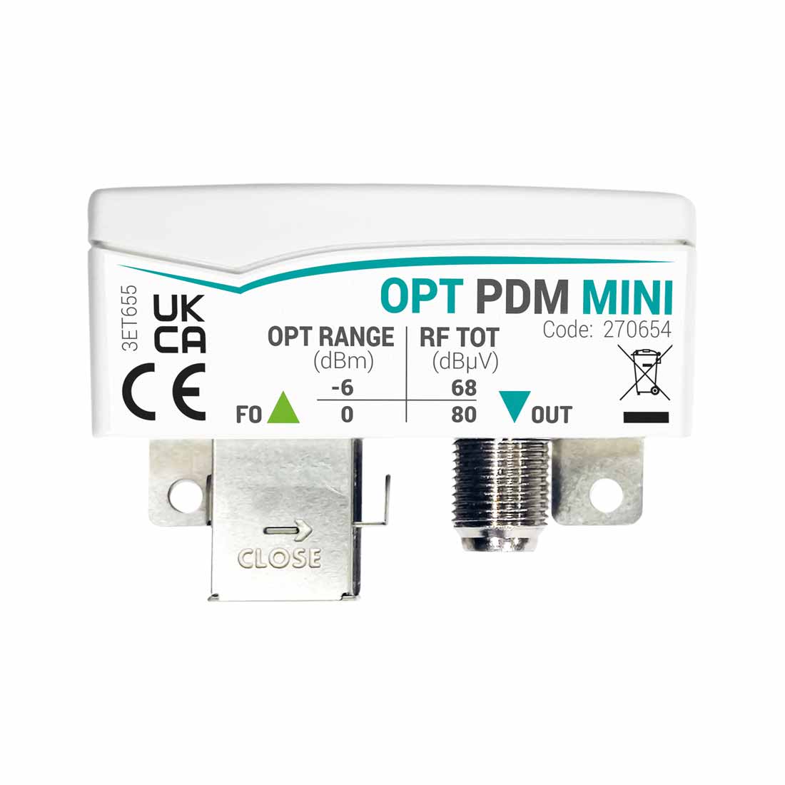 FRACARRO - FRA270654 OPT-PDM-MINI Presa/Ric Ott. Pass. MIN