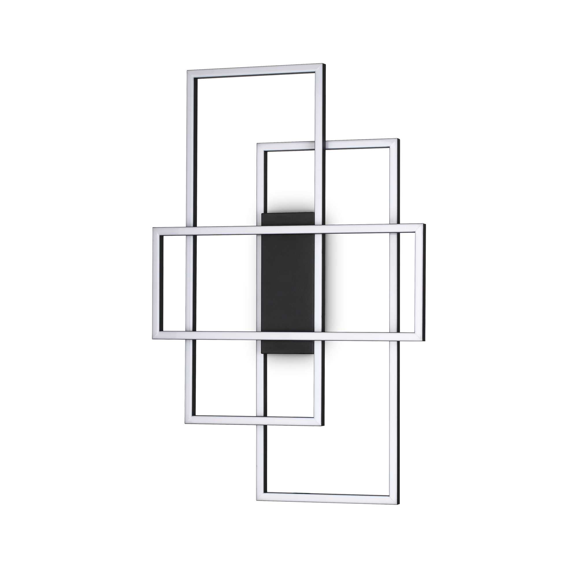 IDEAL LUX SRL - IUX270661 FRAME PL RETTANGOLO NERO 3000K