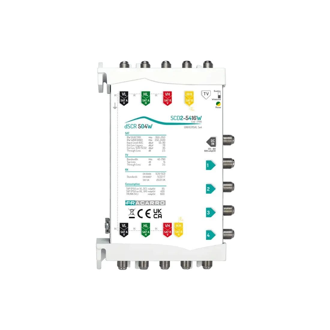 FRACARRO - FRA271180 SCD2-5416W MSW SCD2 5IN WB 4OUT FVM