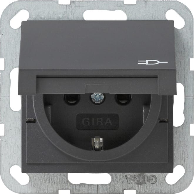 GIRA KONDITIONEN - GIR272428 SCHUKO KD + SH SRK System 55 Anthrazit