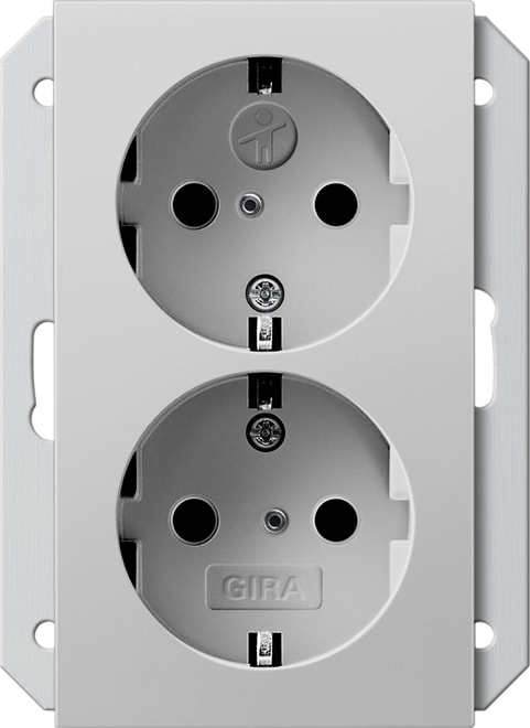 GIRA - GIR2735015 SCHUKO 2f SH f. UP-Dose 1,5f System 55 G