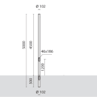 SIMES SPA - SMVS.2814.14 PALO D.102INT.H.4,5M F.T.+PORT. GRI