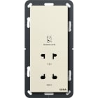 GIRA - GIR282001 Rasiersteckd. 115 - 230 V System 55 Crem