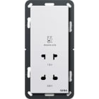 GIRA - GIR282003 Rasiersteckd. 115 - 230 V System 55 Rein