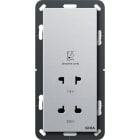 GIRA - GIR282026 Rasiersteckd. 115 - 230 V System 55 F Al