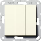 GIRA - GGI283001 Wippschalter BS 3f Aus System 55 Cremewe