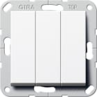 GIRA - GIR283003 Wippschalter BS 3f Aus System 55 Reinwei