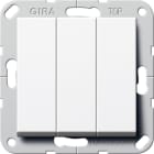 GIRA - GGI283003 Wippschalter BS 3f Aus System 55 Reinwei