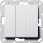 GIRA - GIR283026 Wippschalter BS 3f Aus System 55 F Alu