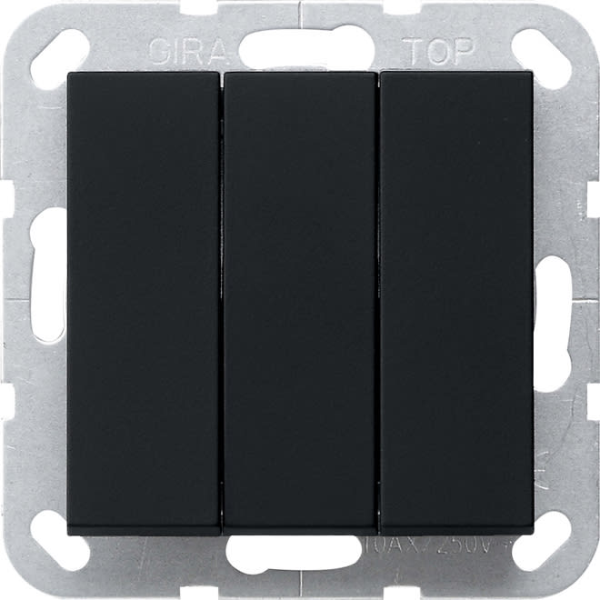 GIRA - GIR2844005 PS.BASC. BS 3-M CON.NO SYSTEM 55 NERO O