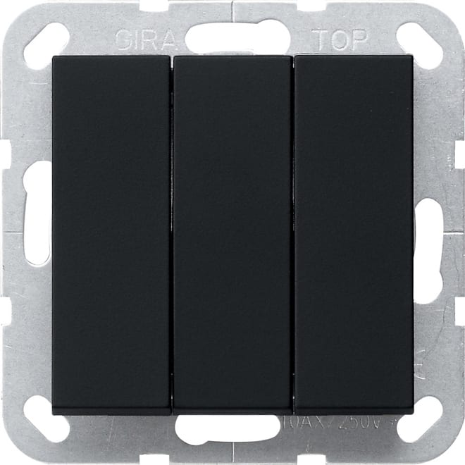 GIRA - GIR2844005 PS.BASC. BS 3-M CON.NO SYSTEM 55 NERO O