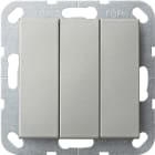 GIRA - GIR2844600 PS.BASC. BS 3-M CON.NO SYSTEM 55 ACCIAIO