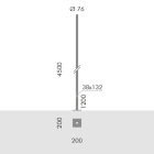 SIMES SPA - SMVS.2845.24 PALO D.76 FLA.H.4,5M F.T.+PORT. ANT