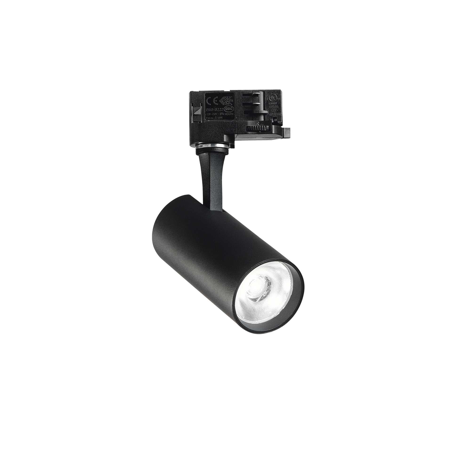 IDEAL LUX SRL - IUX285375 FOX TR 3-PHASE 15W CRI90 3000K ON-OFF BK
