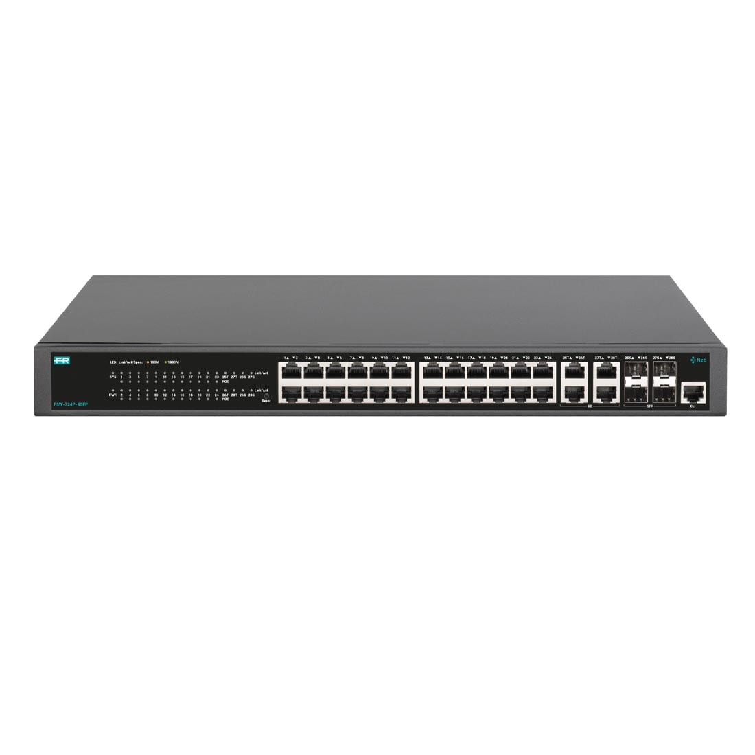 FRACARRO - FRA287770 FSW-724P-4SFP SWITCH L2 24GE POE 4SFP