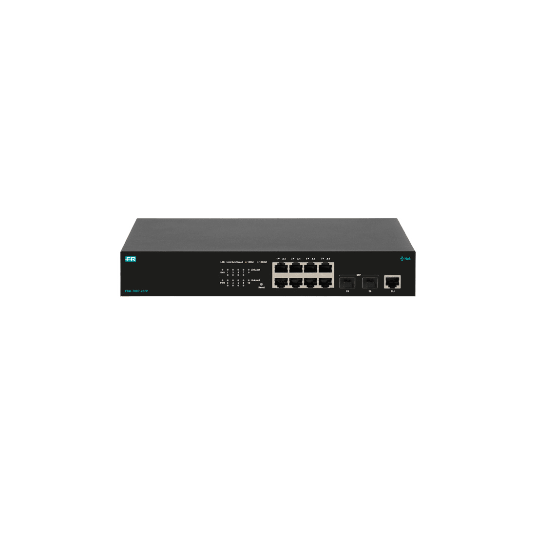 FRACARRO - FRA287771 FSW-708P-2SFP SWITCH L2 8GE POE 2SFP
