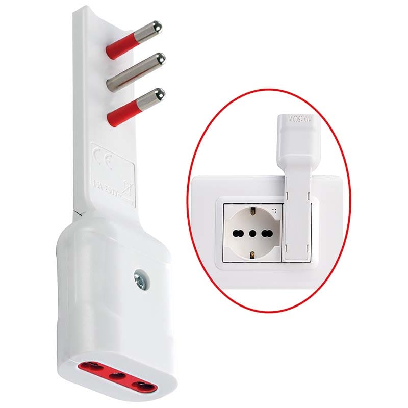 ELCART DISTRIBUTION - ERT280127600 ADAT.ULTRA PIATTO 16A 2P+T NERO