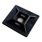 TRADEFORCE - TDM0004490004 BASETTA ADESIVA NERA 28X28MM 100PZ