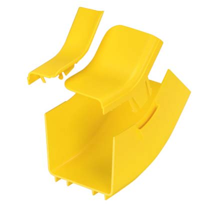 PANDUIT - PANFRIV454X4LYL THE FIBERRUNNER 4X4 INSIDE VERTICAL CREA