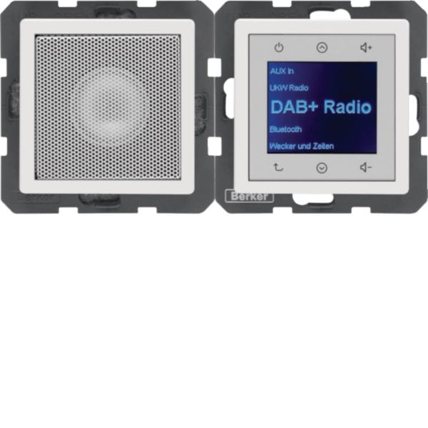 BERKER - BRK29806089 RADIO TOUCH+ALTOP. DAB+ Q.X BIA.POL.VELL