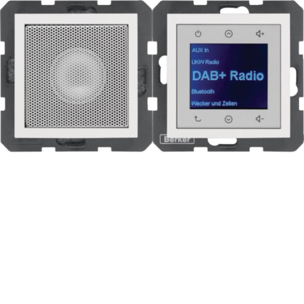 BERKER - BRK29808989 RADIO TOUCH+ALTOP. DAB+, S.1 BIA.POL.LUC
