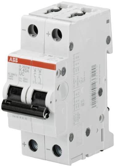 ABB SPA - ABBS202MK40UC S202MUC K 40 INTERRUTTORE AUTOM CA-CC 2P