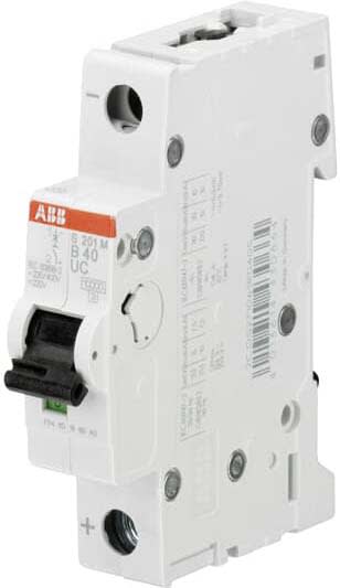 ABB SPA - ABBS201MC8UC S201MUC C 8 INTERRUTTORE AUTOM CA-CC 1P