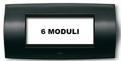 ABB SPA - ABB2CSE0601SMP PLACCA SMART TECN. 6M, GRIGIO ANTRACITE