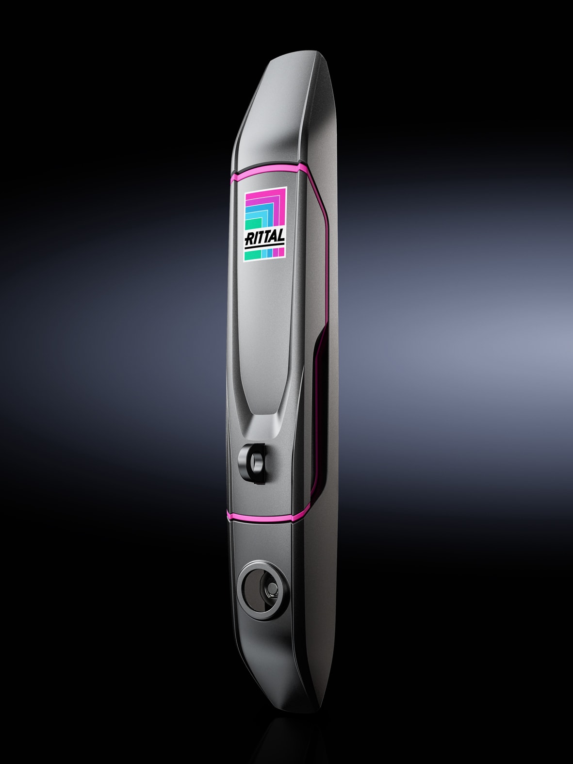 RITTAL SPA - RIT8618231 VX MANIGLIA COMFORT LUCHETTABILE RAL9005