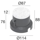 LINEA LIGHT (ILED) - ILD83039 CONTROC.ABS ORMA GLASS D114X88