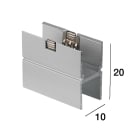 LINEA LIGHT (ILED) - ILD82847 PROFILO 20X10 ALLUMINIO GRIGIO 50MM