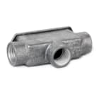 COSMEC - CSM633B-12 Scatola di infilaggio in lega di alluminio, tre vie a T con una sul fondo, filett. GAS 1/2", IP65