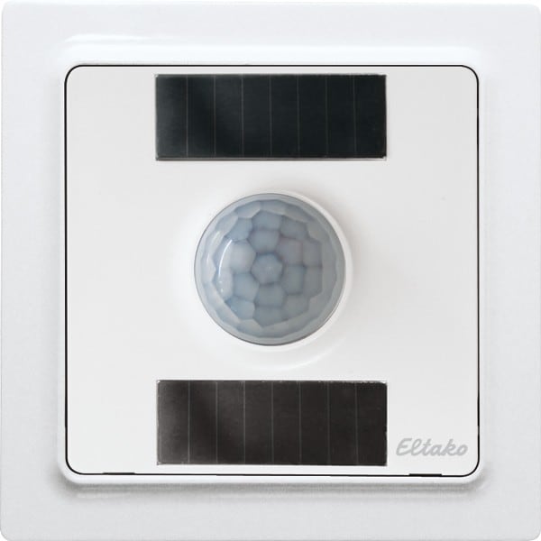 ELTAKO - EAK30055519 Sensore di movimento/luminosità wireless in E-Design55, bianco puro luc.