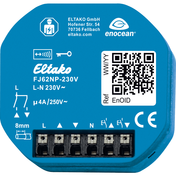 ELTAKO - EAK30200535 Attuatore wireless per tapparelle 1+1 NO 4A
