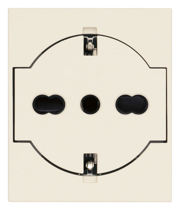 VIMAR SPA - VIW30211.C PRESA 2P+T P40 UNIVERSALE A FILO CANAPA