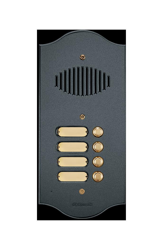 COMELIT GROUP SPA - COE3024/4/RI/A PULS. ANTRACITE AUDIO SERIE ROMA PER GRU