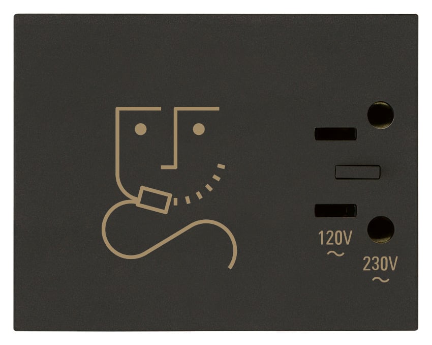 VIMAR SPA - VIW30290.G PRESA PER RASOIO 230V NERO