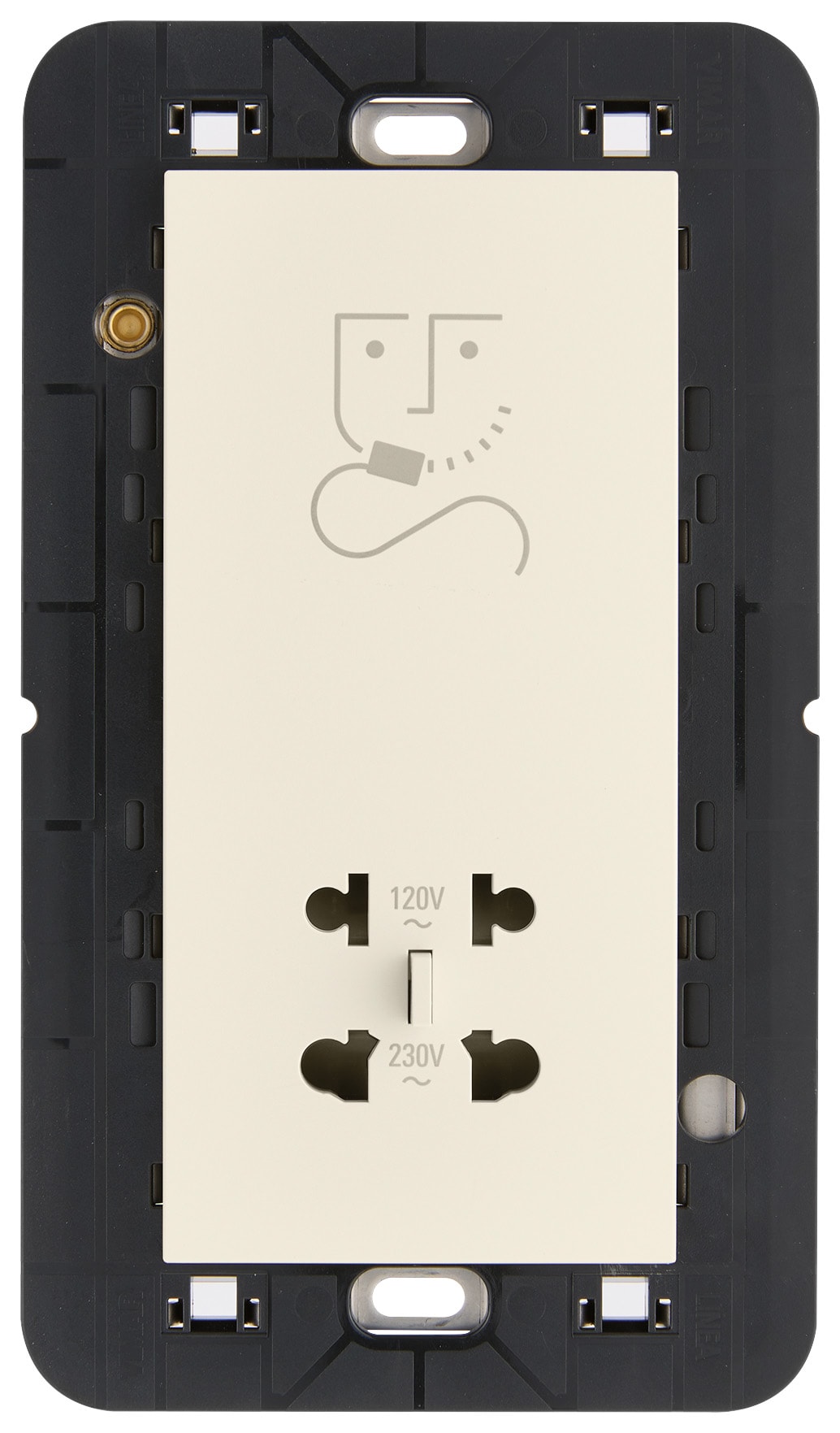 VIMAR SPA - VIW30291.C PRESA PER RASOIO VERTICALE 230V CANAPA