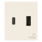VIMAR SPA - VIW30295.ACC ALIMENTATORE USB A+C 15W 3A 5V 2M CANAPA