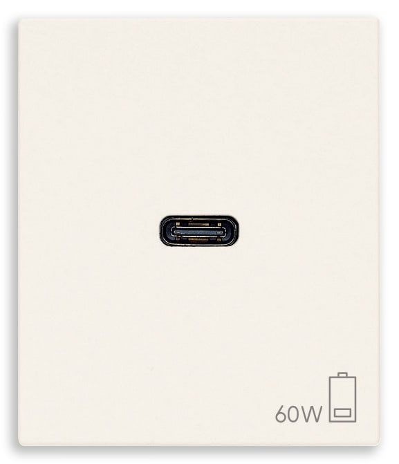 VIMAR SPA - VIW30298.60B ALIMENTATORE USB C 60W PD BIANCO