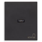 VIMAR SPA - VIW30298.60G ALIMENTATORE USB C 60W PD NERO