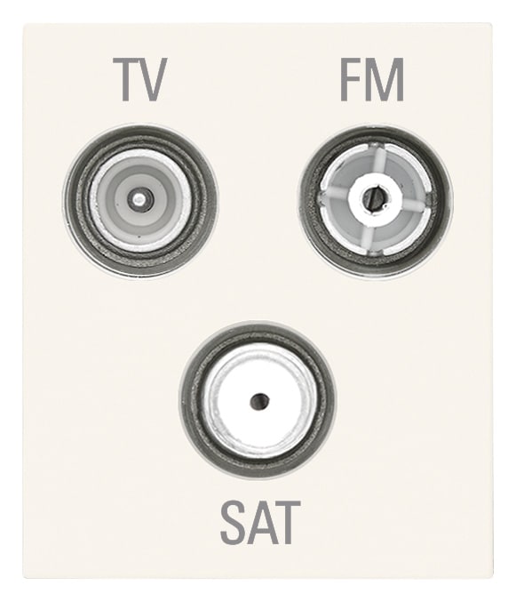 VIMAR SPA - VIW30303.B Presa TV-FM-SAT diretta 3 uscite bianco